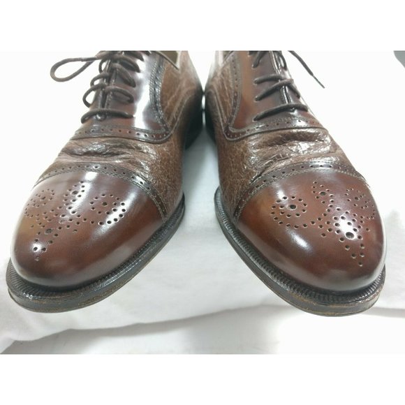 Johnston Murphy Domani Brown Italian Leather 7 M - Picture 5 of 11